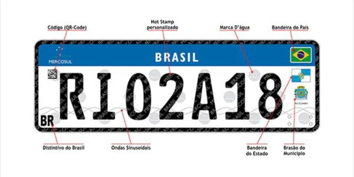 Projeto de nova placa: RJ já tentou incluir bandeira do estado, mas mudança foi inviável; entenda