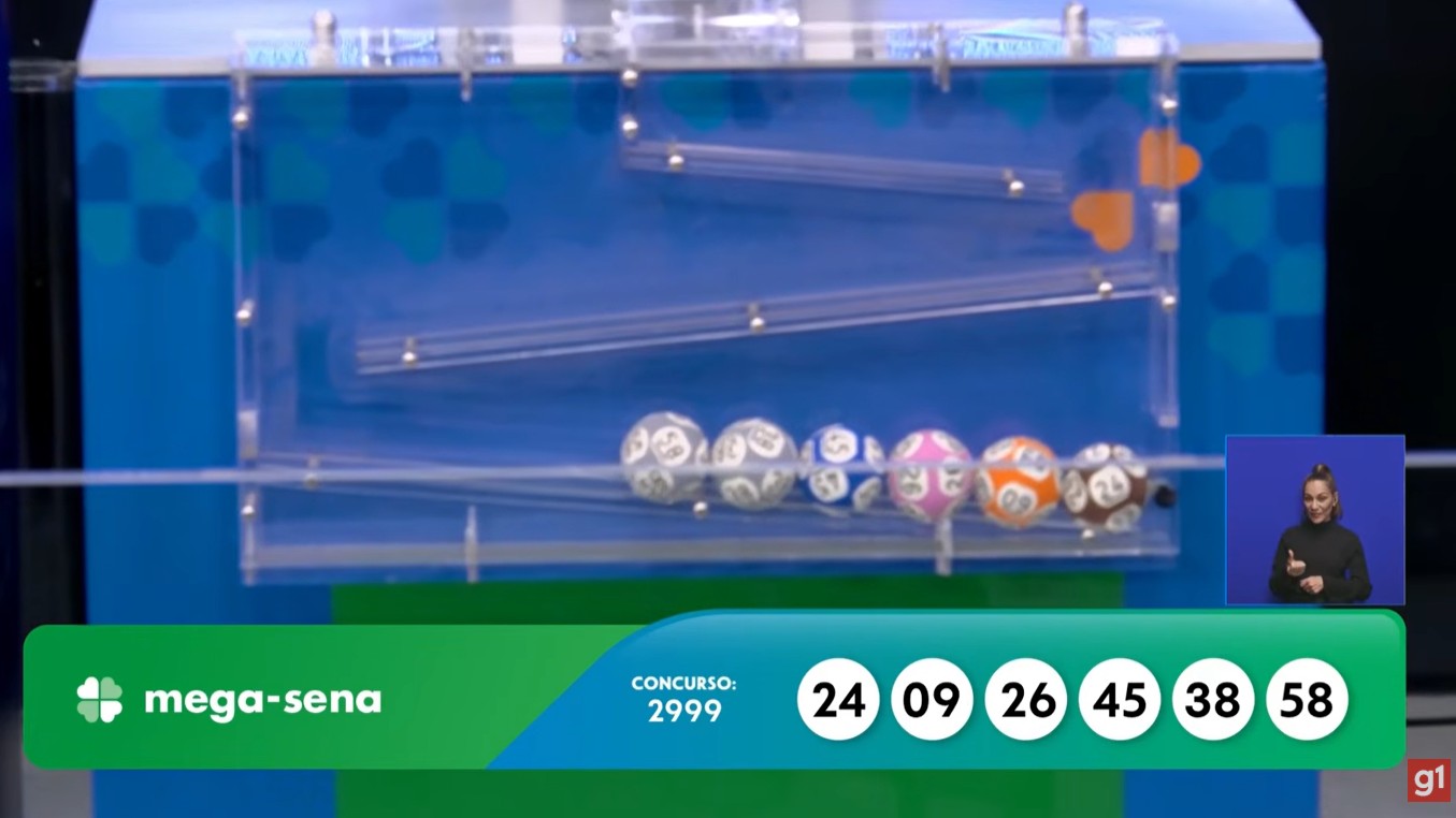 Mega-Sena, concurso 2.999: resultado | G1