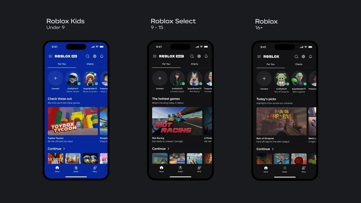 Roblox vai exigir que crianças e adolescentes usem versões com jogos adequados às suas idades