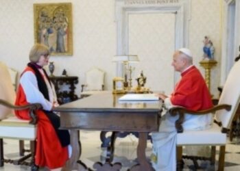 Leão XIV recebe arcebispa da Igreja Anglicana no Vaticano