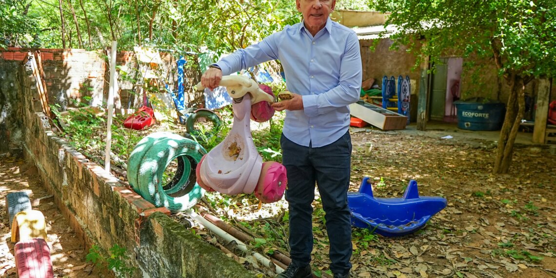 Sérgio Ricardo fiscaliza creche insalubre em Cuiabá e determina investigação