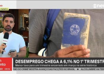 Desemprego sobe a 6,1% no trimestre até março, mas mantém mínima histórica para o período