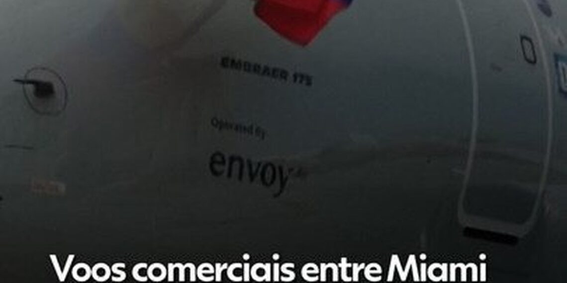 Voos comerciais entre Miami e Caracas são retomados após sete anos