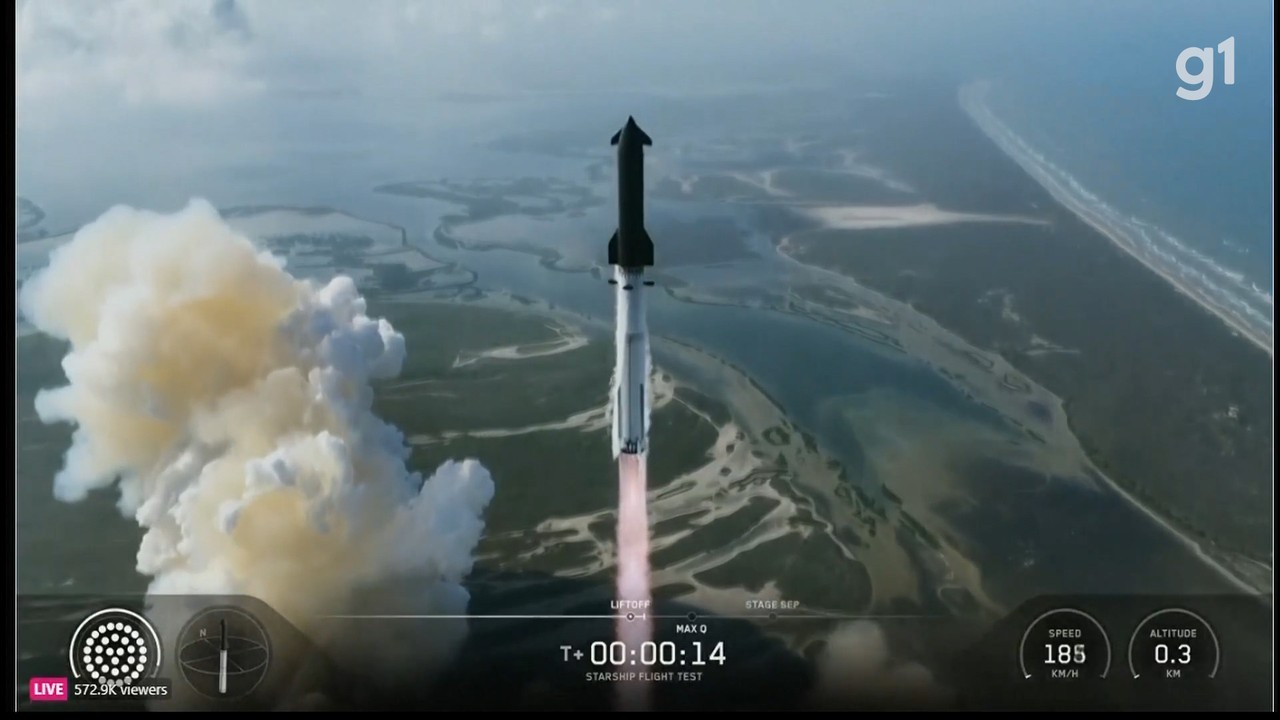 SpaceX lança Starship, maior nave do mundo pela 12ª vez