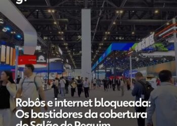 Robôs, lives e internet bloqueada: os bastidores da cobertura do g1 no Salão de Pequim