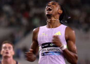 Alison dos Santos abre Diamond League vencendo recordista mundial