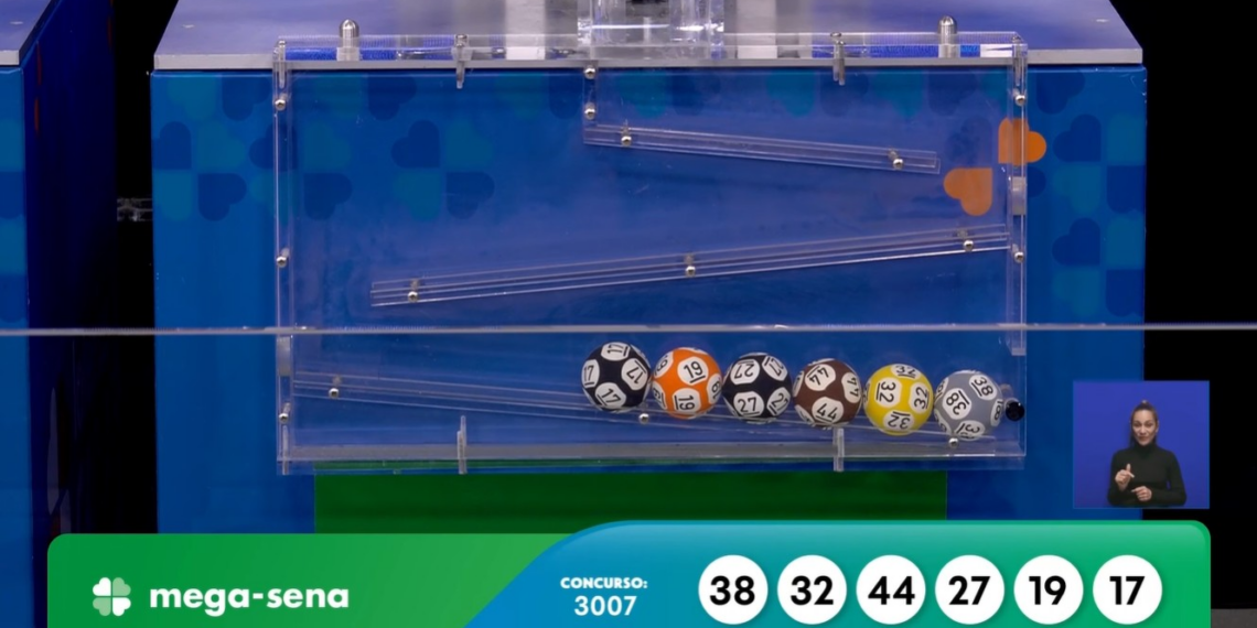 Mega-Sena, concurso 3.007: confira os números sorteados