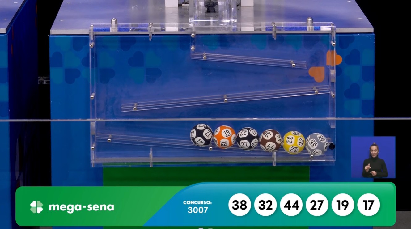 Mega-Sena, concurso 3.007: confira os números sorteados