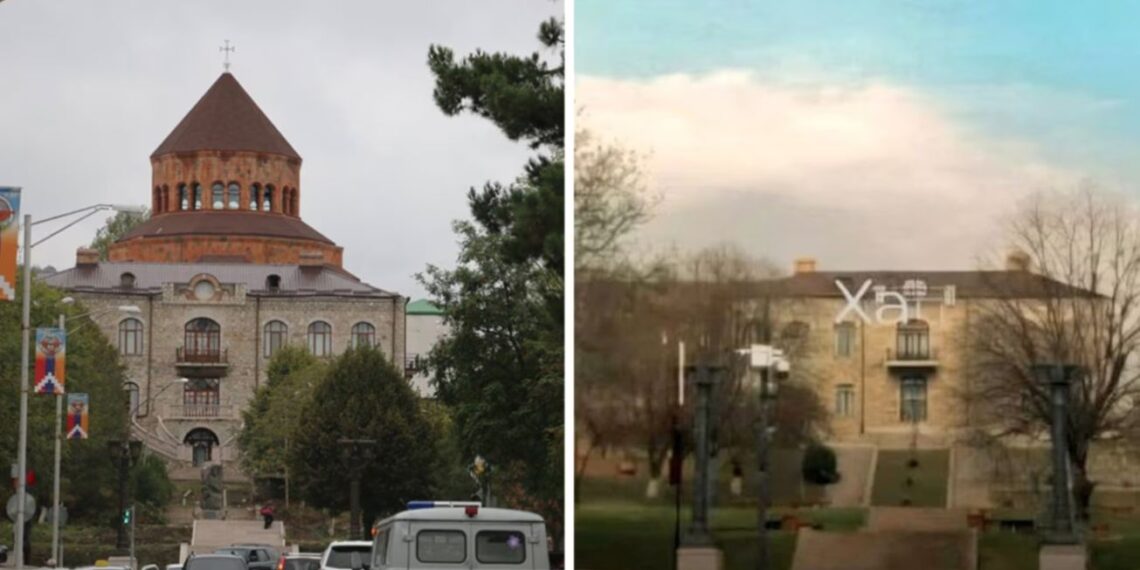 Azerbaijão destrói igrejas históricas em Nagorno-Karabakh
