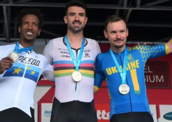 Lauro Chaman é ouro em etapa a Copa do Mundo de ciclismo de estrada