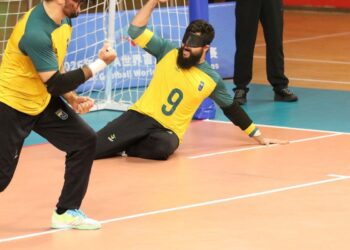 Seleção brasileira masculina vai à semifinal do Mundial de goalball