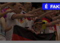 É #FAKE que vídeo mostre sósia de Hitler na arquibancada do jogo Alemanha x Curaçao na Copa; imagens foram manipuladas por IA