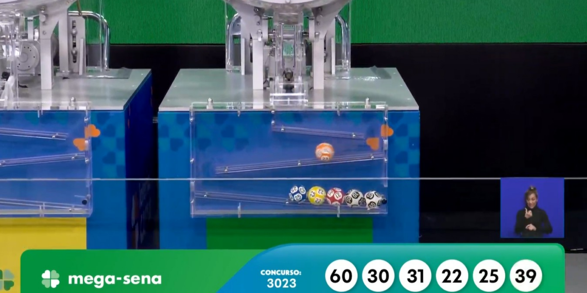 Mega-Sena, concurso 3023: confira os números sorteados