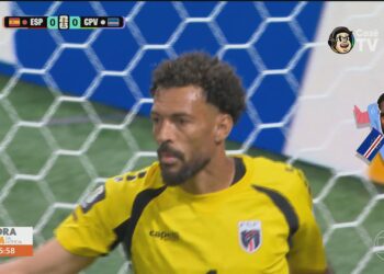 É #FAKE vídeo de pintura gigante do goleiro Vozinha em rua de Cabo Verde; cena foi fabricada com IA