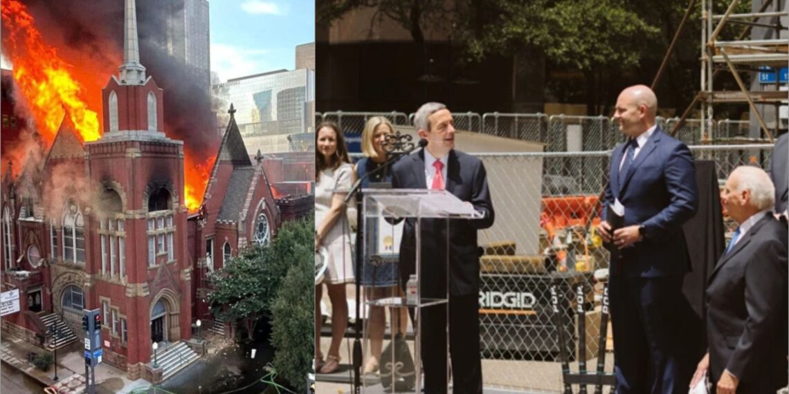 Igreja inicia reconstrução após dois anos de incêndio devastador