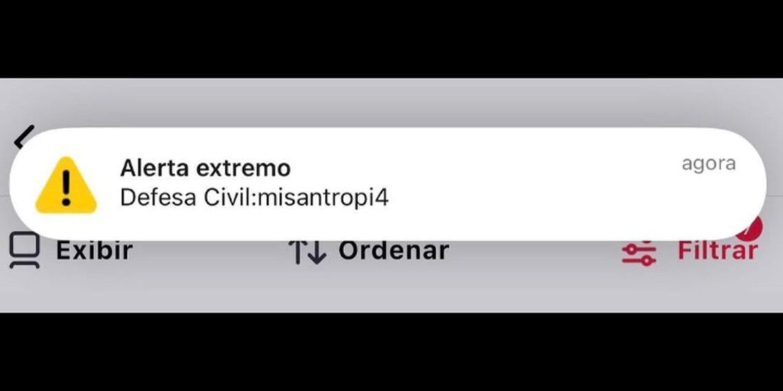 Misantropia: saiba o que significa mensagem disparada em alerta falso
