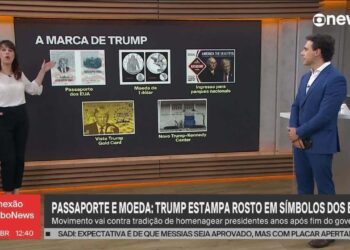 EUA começam a produzir moeda comemorativa de US$ 1 com imagem de Trump