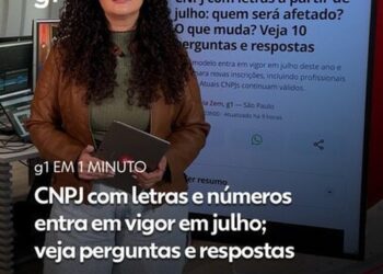 CNPJ poderá ter letras e números a partir de julho; entenda o que muda