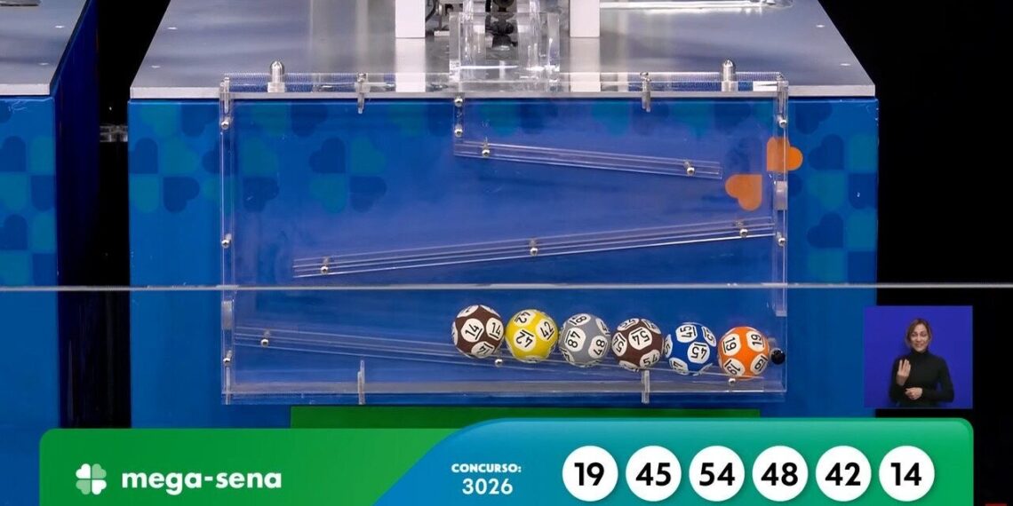 Mega-Sena, concurso 3026: confira os números sorteados