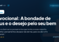 Devocional: A bondade de Deus e o desejo pelo seu bem