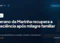 Veterano da Marinha recupera a consciência após milagre familiar