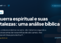 A guerra espiritual e suas fortalezas: uma análise bíblica