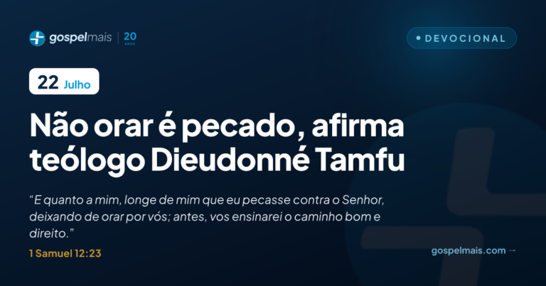 Não orar é pecado, afirma teólogo Dieudonné Tamfu