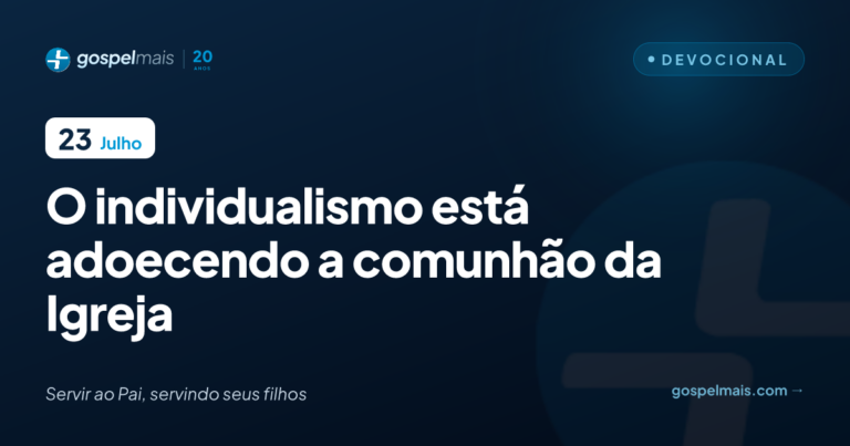 O individualismo está adoecendo a comunhão da Igreja