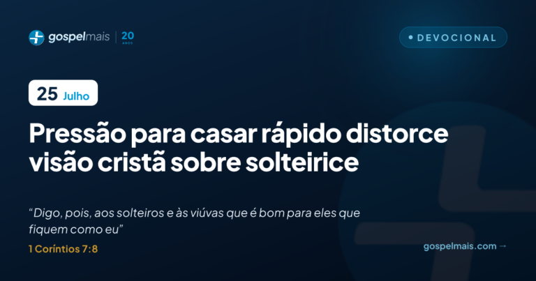 Pressão para casar rápido distorce visão cristã sobre solteirice