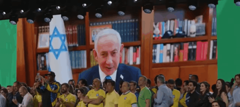 Netanyahu apoia Flávio Bolsonaro em vídeo divulgado