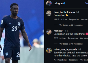 Perfil de Balogun é invadido por torcedores rivais com críticas por anulação de cartão após pedido de Trump: 'Corrupção'