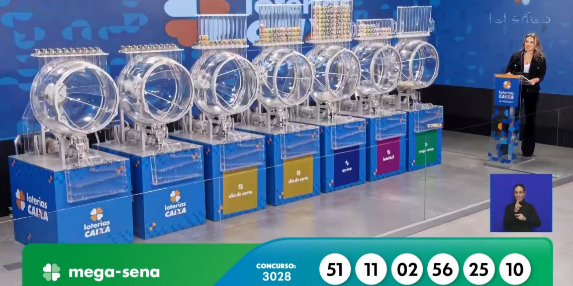 Mega-Sena, concurso 3028: confira os números sorteados