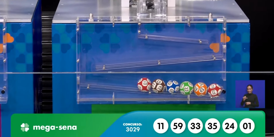 Mega-Sena, concurso 3029: confira os números sorteados