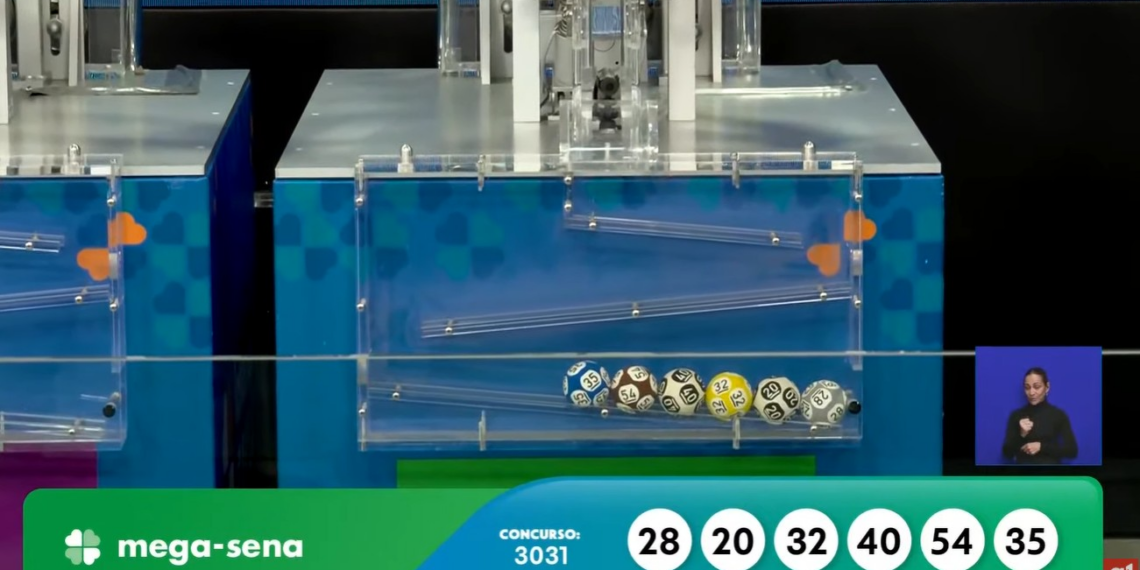 Mega-Sena, concurso 3031: confira os números sorteados