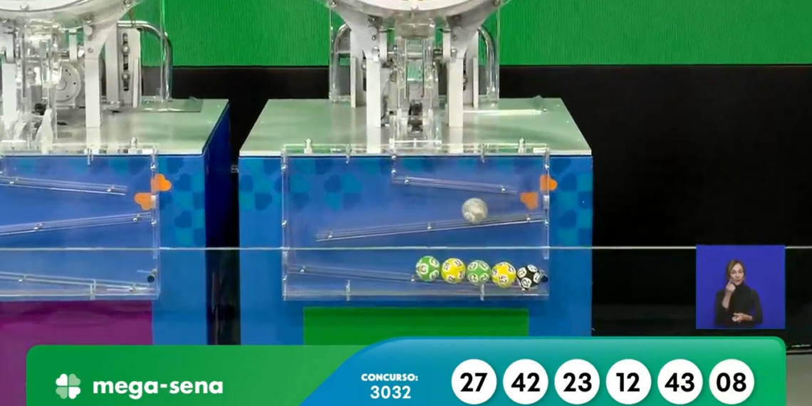 Mega-Sena, concurso 3032: confira os números sorteados
