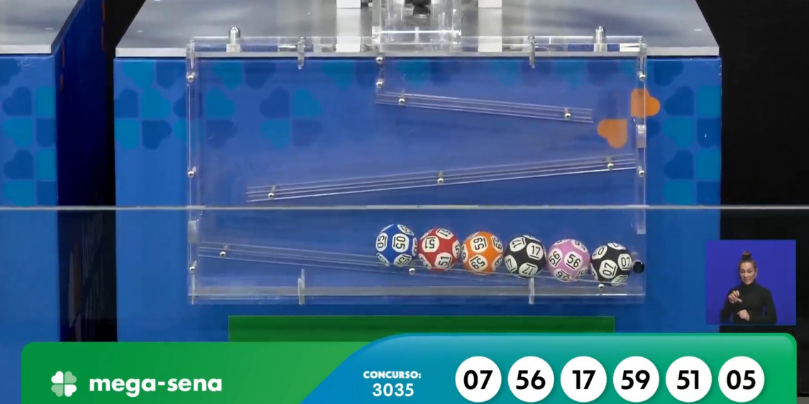 Mega-Sena, concurso 3035: confira os números sorteados