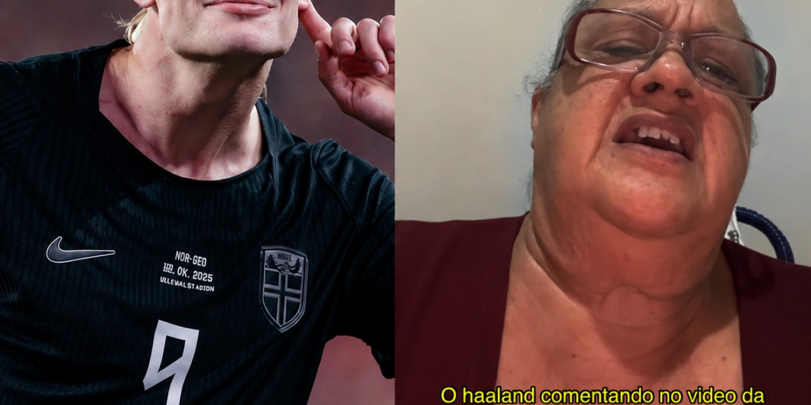 Haaland comenta e ri de brasileira tentando ler o nome dele em vídeo