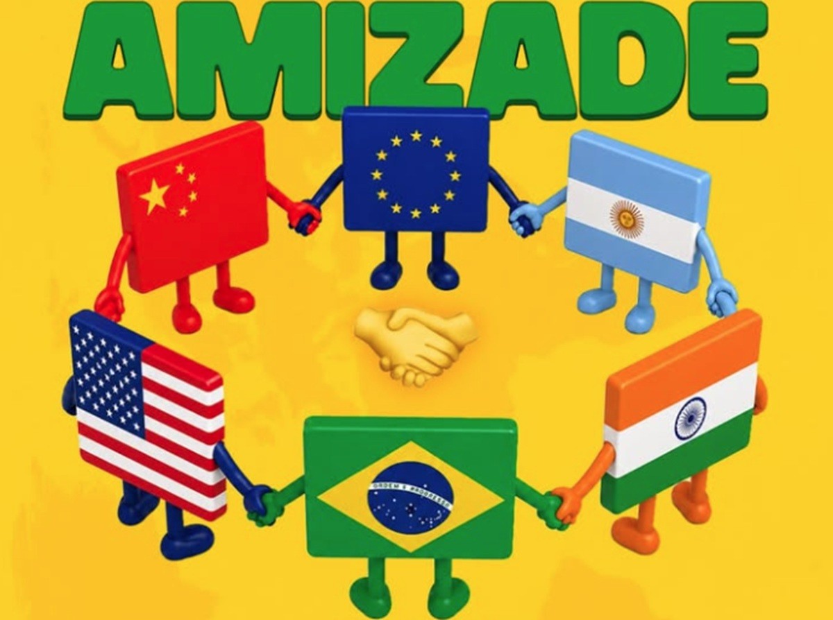 'Dia da Amizade': Em meio ao tarifaço, governo publica imagem do Brasil de mãos dadas com os EUA e manda indireta