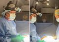 Médicos oram por pacientes em hospital na Venezuela