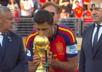 Rodri celebra vitória na Copa do Mundo e agradece a Deus