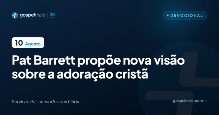 Pat Barrett propõe nova visão sobre a adoração cristã