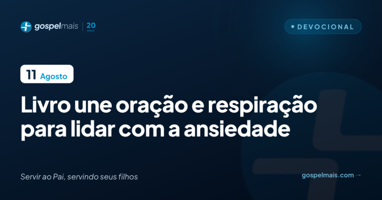 Livro une oração e respiração para lidar com a ansiedade
