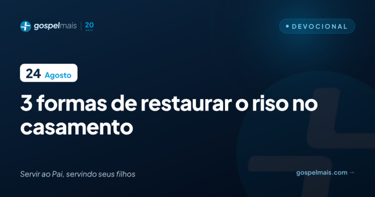 Três formas de restaurar o riso no casamento