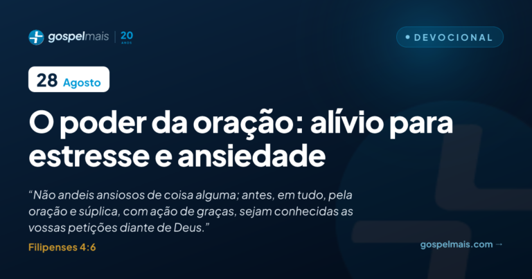 O poder da oração: alívio para estresse e ansiedade
