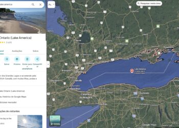Google Maps muda nome do Lago Ontário para ‘Lago América’ nos EUA
