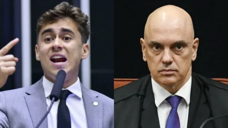 Nikolas Ferreira solicita prisão preventiva de Alexandre de Moraes