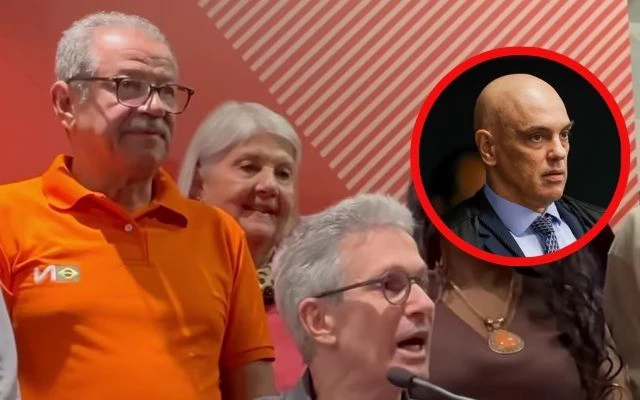 Partido Novo realiza ato em Brasília contra Alexandre de Moraes