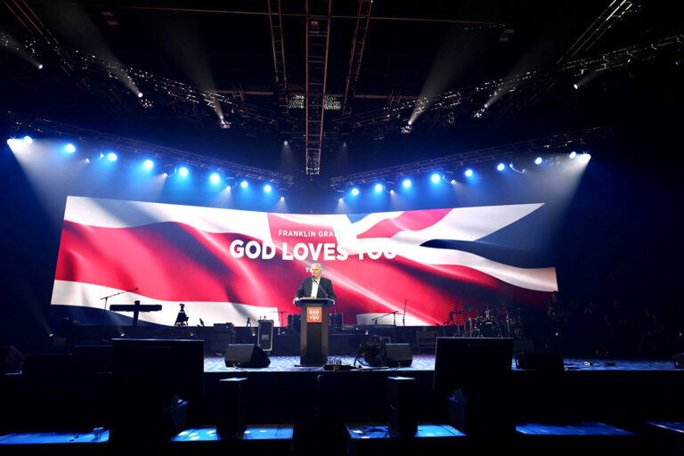 Franklin Graham lidera evento evangelístico no Reino Unido