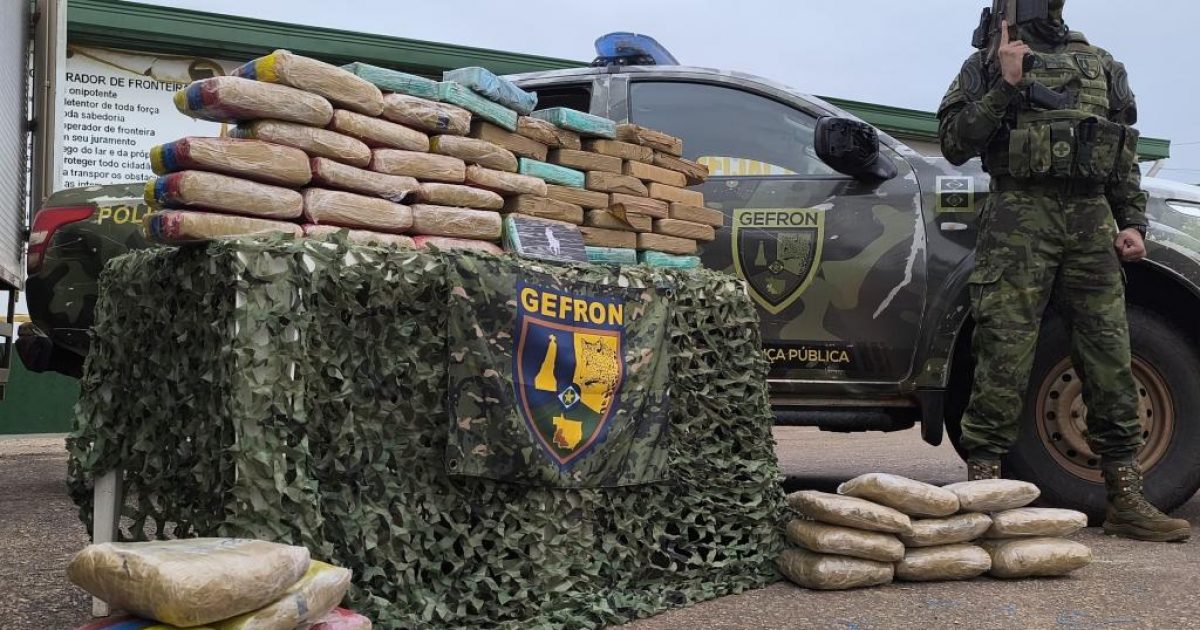 Gefron apreende 26,3 toneladas de drogas em nove meses e supera total de 2025