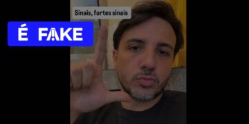 É #FAKE foto de Renan Santos fazendo o 'L' em apoio a Lula; imagem foi fabricada com inteligência artificial